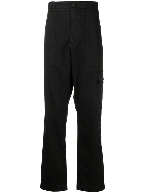 Side cargo-pocket detail trousers - Black
