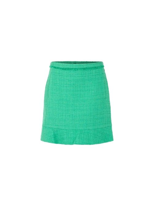Marc Cain Short skirt with flounce, green, 36 N