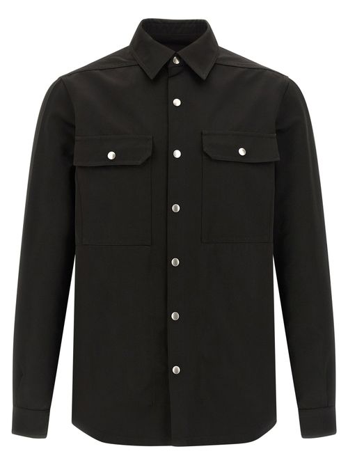 Satin-Effect Technical Shirt — Black