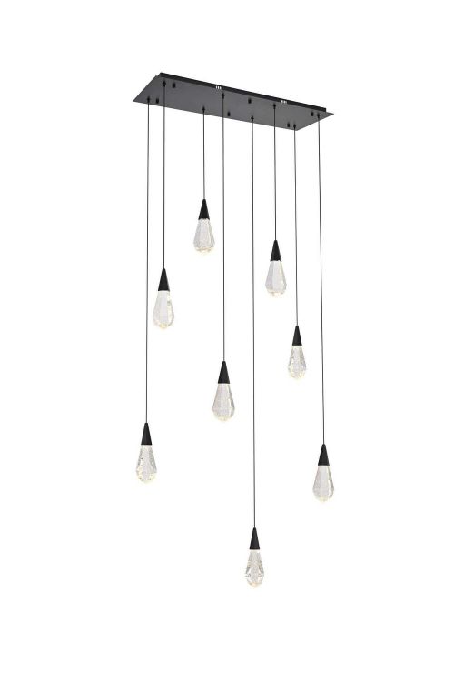 Black LED Pendant from the Amora Collection