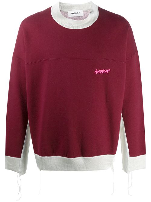Panel detailing sweatshirt - Red