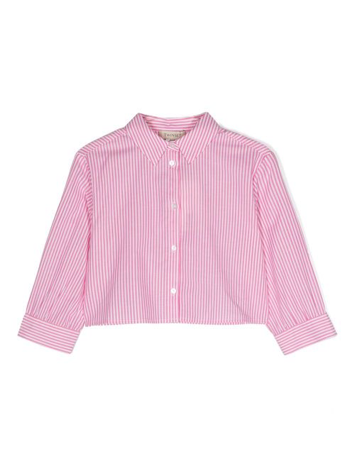 Striped cotton shirt - White