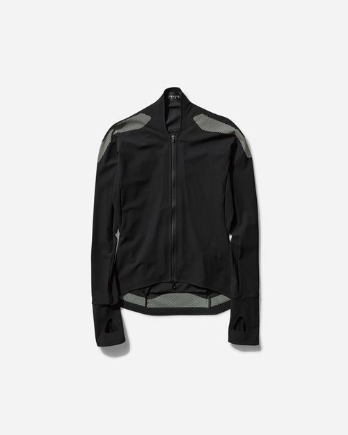 Women s Long Sleeve Zip Top Black / Lime Crea