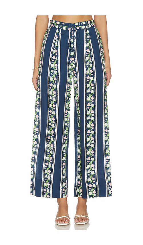 Verandah Linen Lounge Pants in Navy. S. Also in XS, M