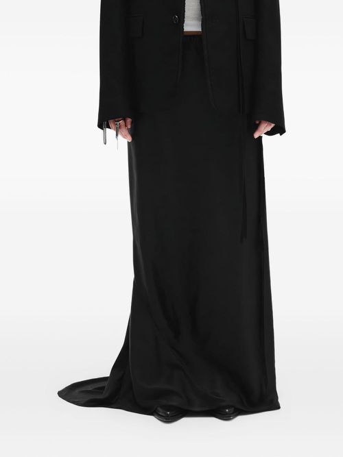 Eveline silk maxi skirt - Black