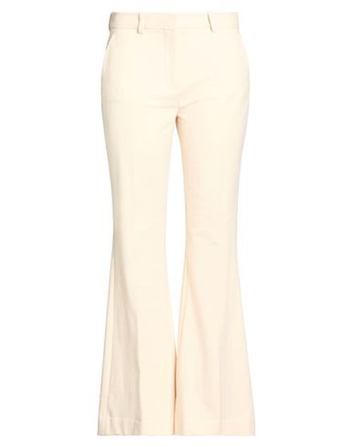 Woman Pants Cream Size 6 Cotton, Elastane