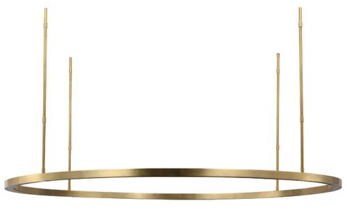 Hand Rubbed Antique Brass LED Chandelier from the Stagger Collection