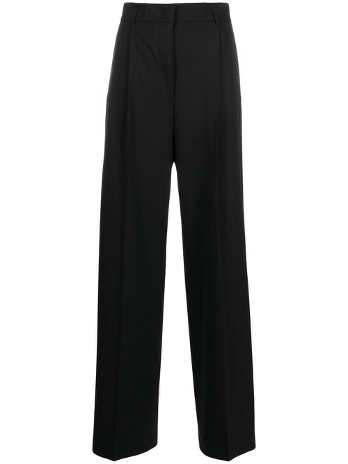 High-waisted tailored trousers - Black