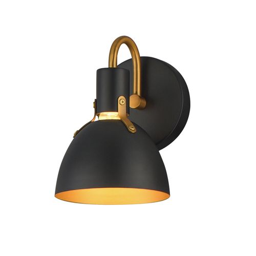 Black Antique Brass Wall Sconce from the Dusk Collection