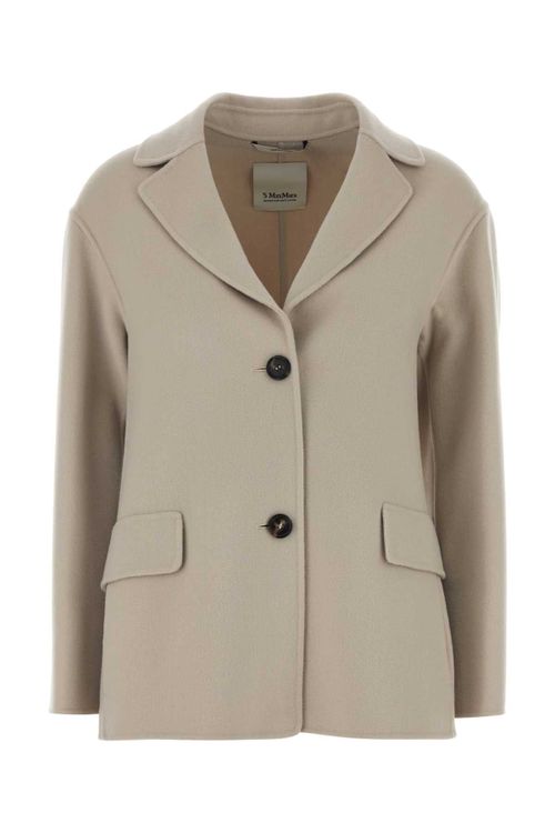 Virgin Wool Blazer — Beige