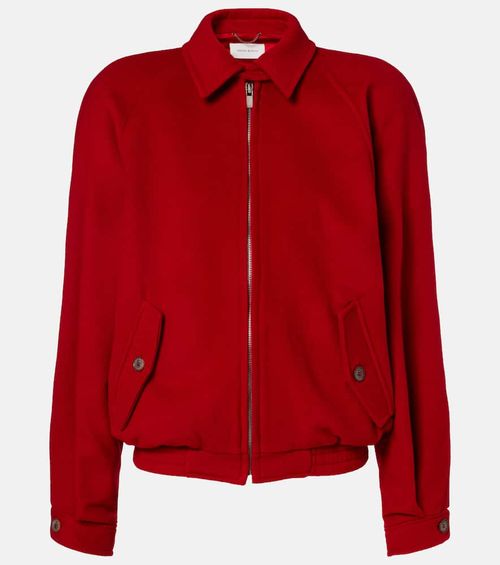 Wool bomber jacket