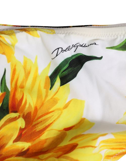 Sunflower Print Bikini Bottom — Yellow