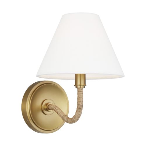 Burnished Brass Wall Sconce from the Laguna Collection