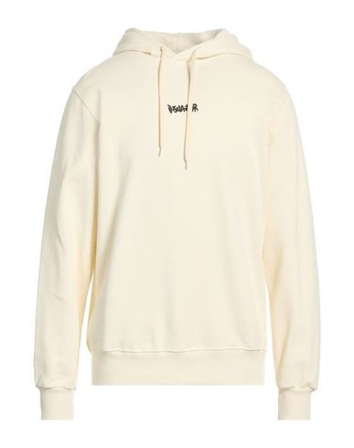Man Sweatshirt Cream Size S Cotton