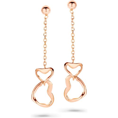 Orphelia 'Zelma' WoMens 925 Sterling Silver Drop Earrings - Rose ZO-7179/RG - One Size
