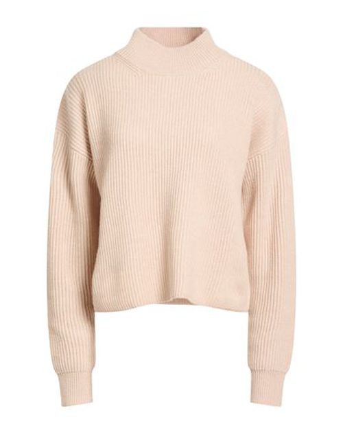 Woman Turtleneck Beige Size M Wool, Cashmere
