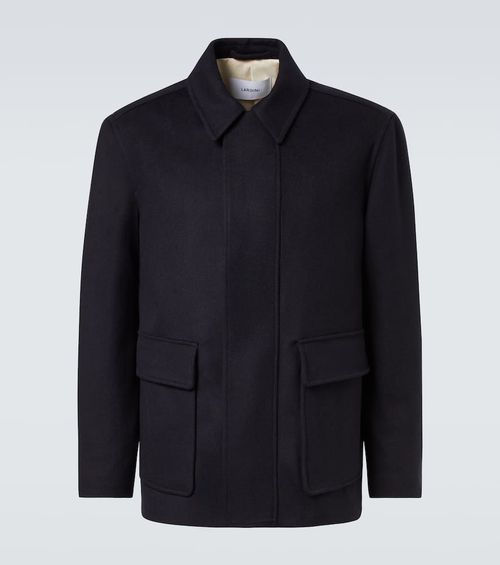 Virgin wool blouson jacket