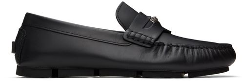Versace Black Medusa Driver Loafers