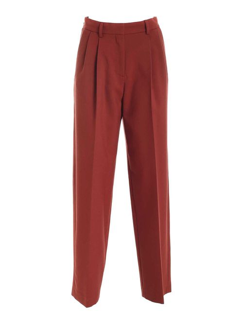 Loose fit pants in brown