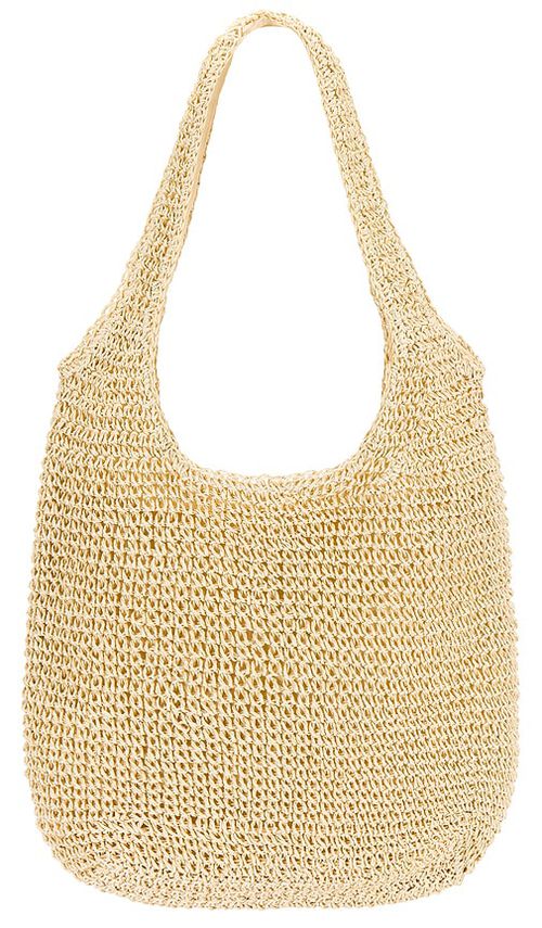 8 Other Reasons Slouch Raffia Bag in Beige