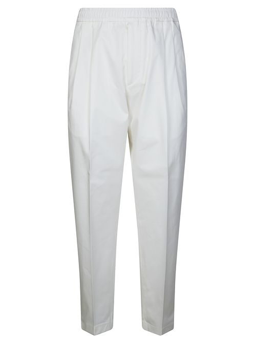 Elastic Waist Trousers with Pleats - SS26