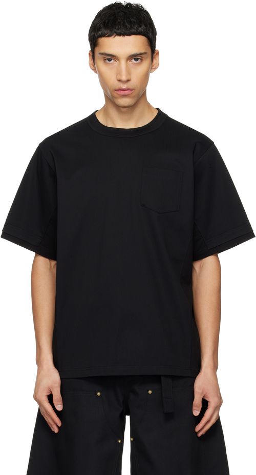 Black Cotton Jersey T-shirt