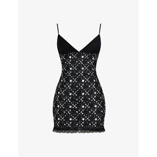prada mini dress black Mistress Rocks Lime Sequin Set