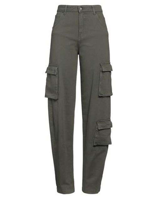 Woman Pants Military green Size 4 Cotton