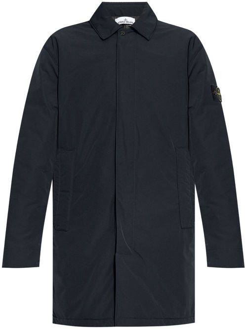 Micro-twill PrimaLoft-padded coat - Blue