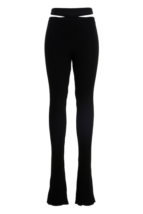 Ribbed Flared Trousers