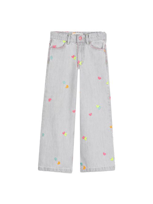 Pantalone jeans con cuoricini