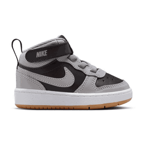 Kids' Court Borough Mid 2 High Top Sneaker Baby/Toddler Shoes (Grey/Black/Gum)