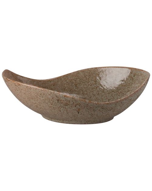 Set Of 2 Whittier Tiger Eye Canoe Bowls