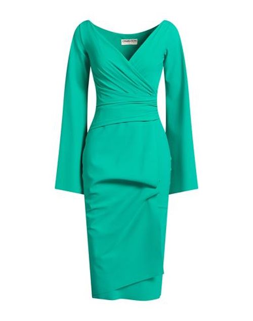 Woman Midi dress Green Size 4 Polyamide, Elastane