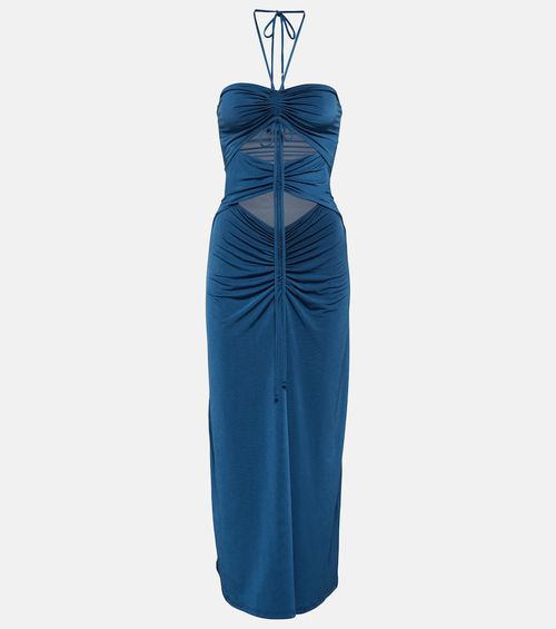 Kira halterneck cutout midi dress