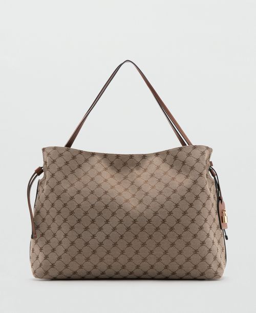 Women's Jacquard Bucket Bag - Medium Brown