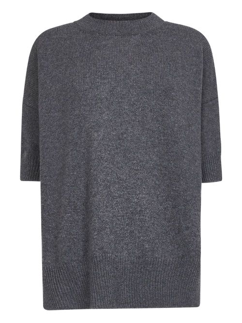 Cashmere short sleeve T-shirt - Grey