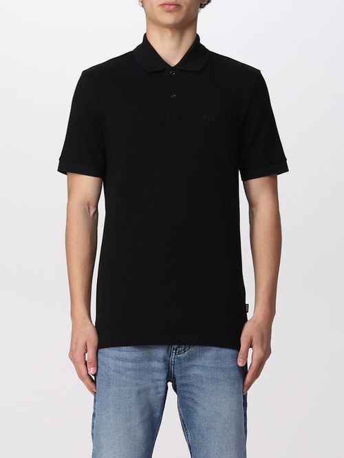 Polo Shirt Men colour Black