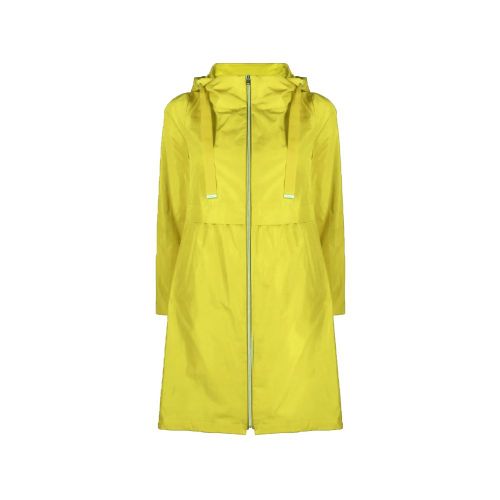 Packable Polyester Raincoat — Yellow