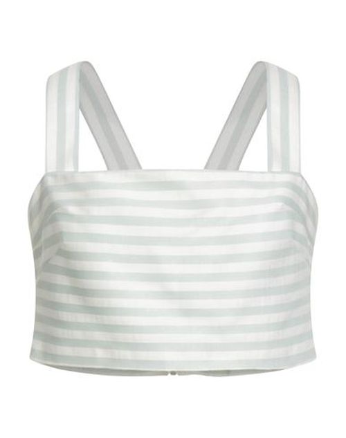Woman Top Light green Size L Polyester, Viscose, Elastane