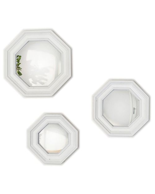 Octagon Set of 3 Hanging Wall Mirrors
