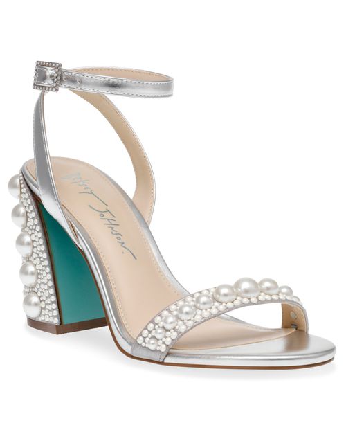 Women's Lexi Pearl Evening Sandals - Silver