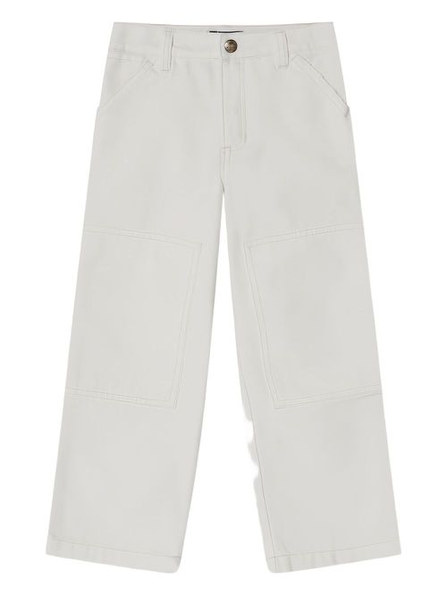 Cotton cargo pants - White