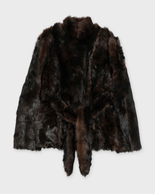 NOUR HAMMOUR Coat Elsa Brown