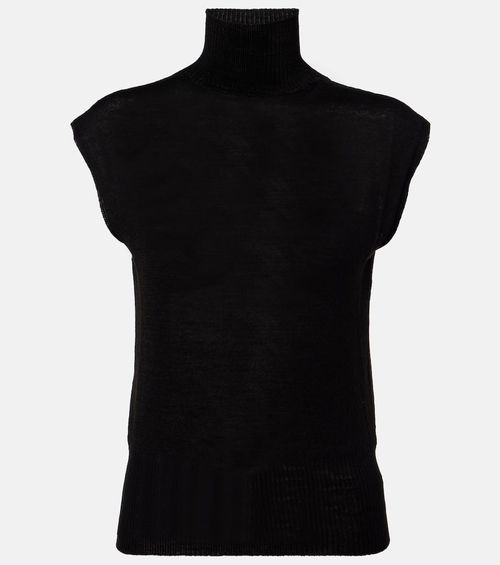 Virgin wool turtleneck top