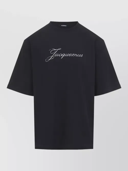 Jacquemus - cotton hemp jersey straight cut t shirt