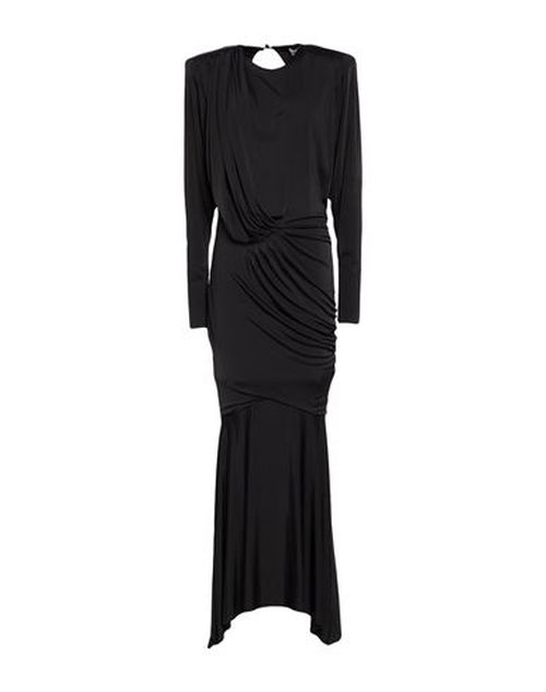 Woman Maxi dress Black Size 2 Viscose, Elastane
