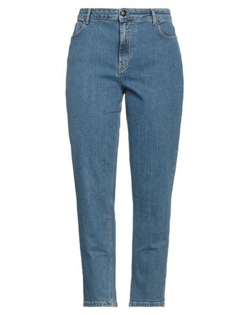 Woman Jeans Blue Size 6 Cotton, Elastane