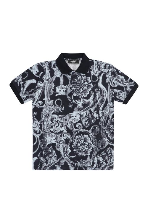 Cotton-Piqué Polo Shirt for Boys