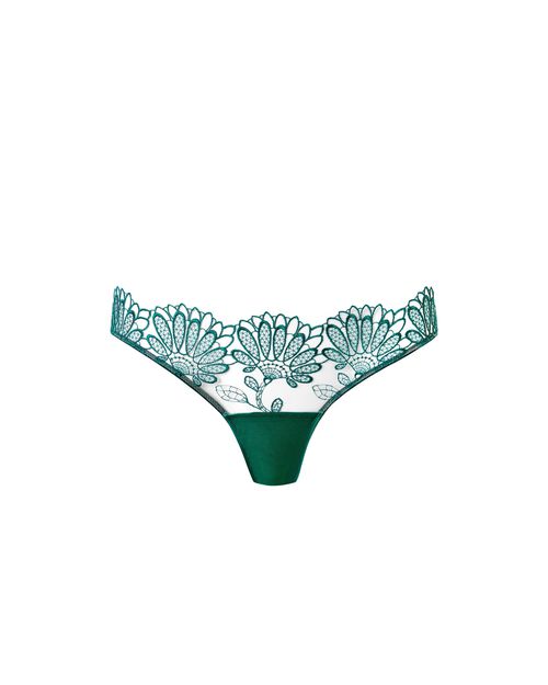 Bluebella Amaris Sheer Floral Panty Green